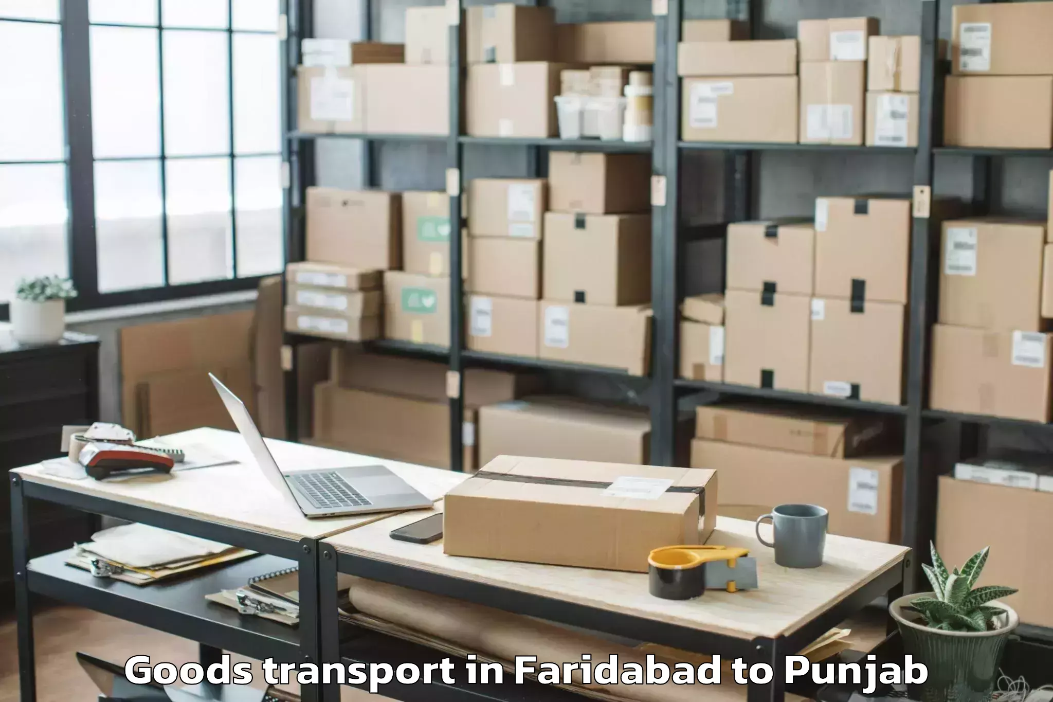 Affordable Faridabad to Vr Mall Ambarsar Goods Transport